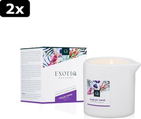 Exotiq Massagekaars violet rose (60 Gram)